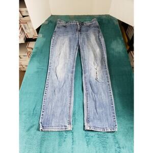 Levis 525 Jeans Size 12 Womens Blue Perfect Waist Pant Ladies Mid Rise Straight